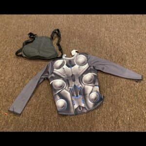 Avengers long sleeve boys tee OS + Batman chest harness w/adjustable straps 12